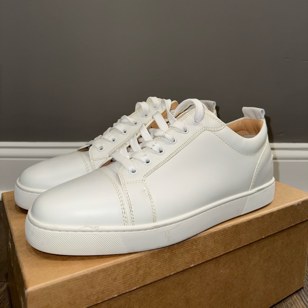 Christian Louboutin White Leather Sneakers